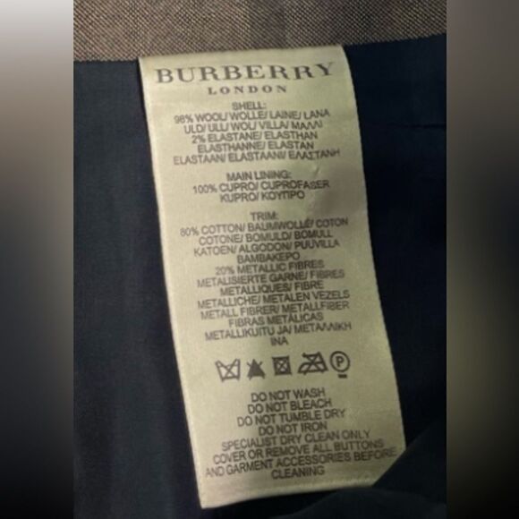 Burberry London Wool Pleated Mini Skirt - Picture 7 of 7